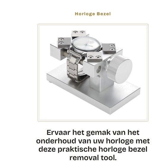 Strumento di rimozione del bezel orario portatile - Fatto di acciaio inossidabile - Rimuove l'anello del bezel - Adatto per la sostituzione della batteria - Adatto per orologi da 3...