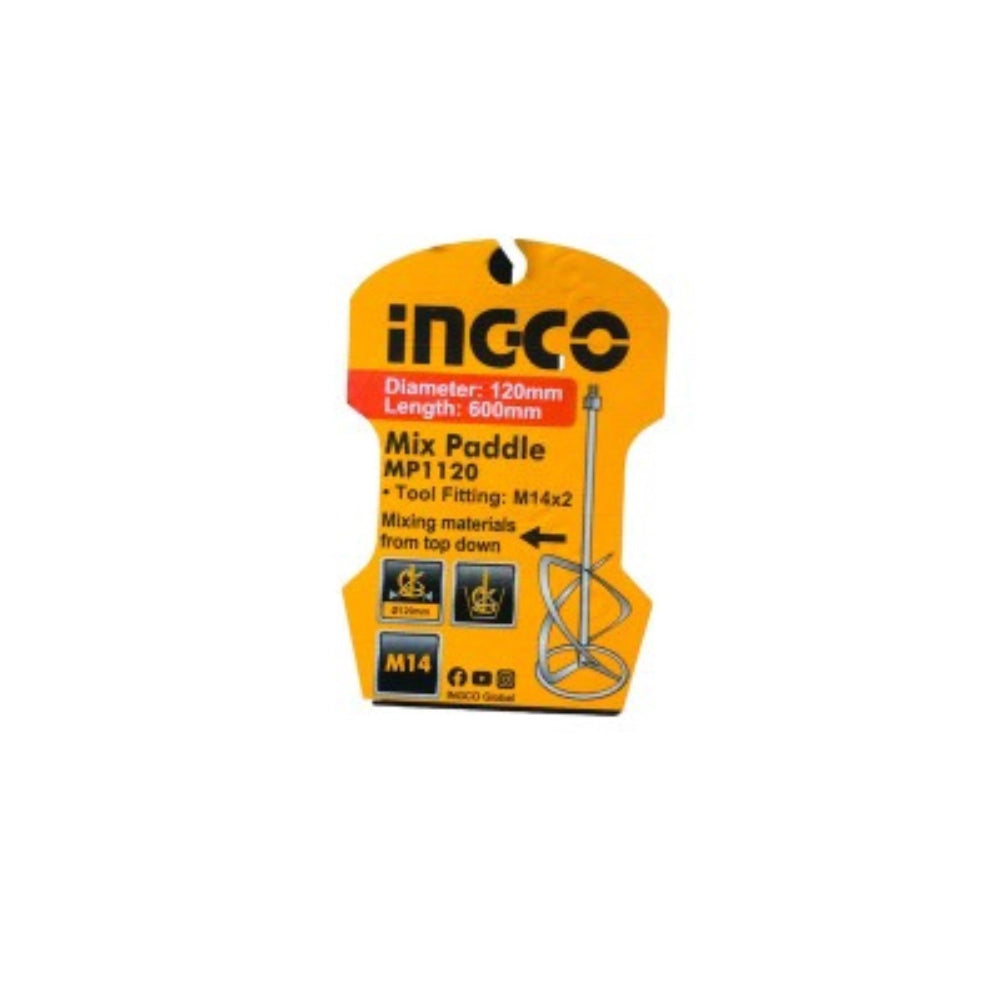 Frusta miscelatore a elica malte intonaci adesivi 60 cm attacco m14 agitatore *** spessore 120 mm, confezione 1