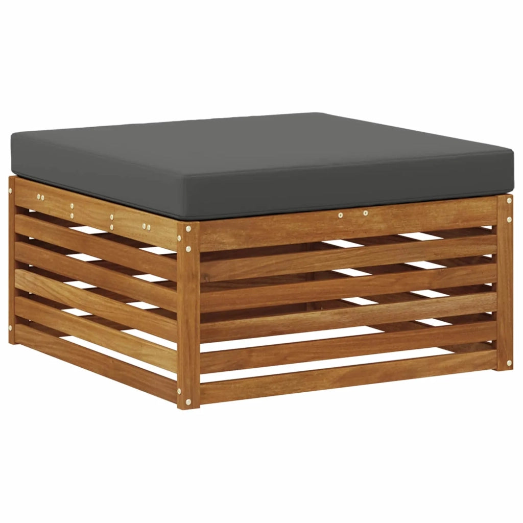Set di divani da esterno con cuscino 7 pcs Naturale e Antracite 3383635