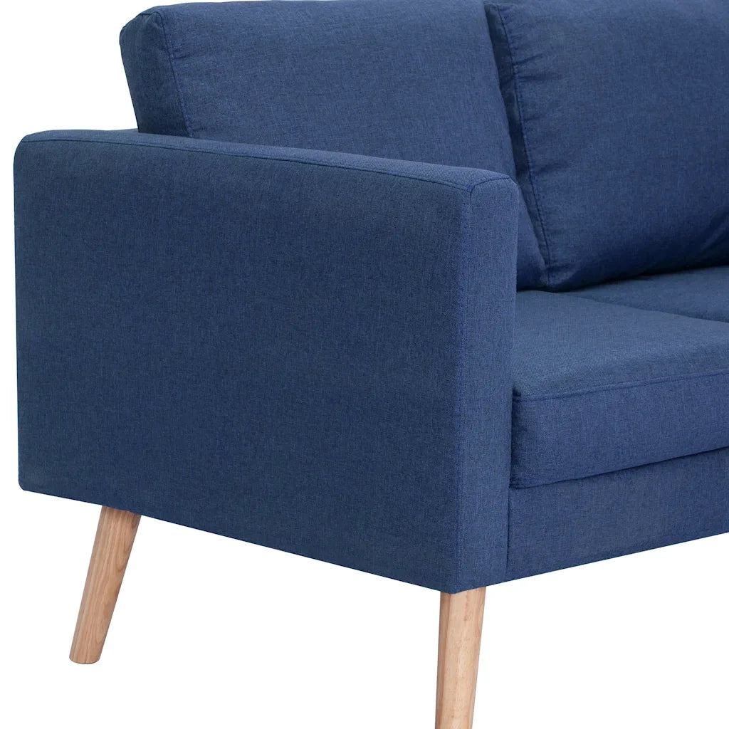 Divano a 2 Posti in Tessuto Blu 281355
