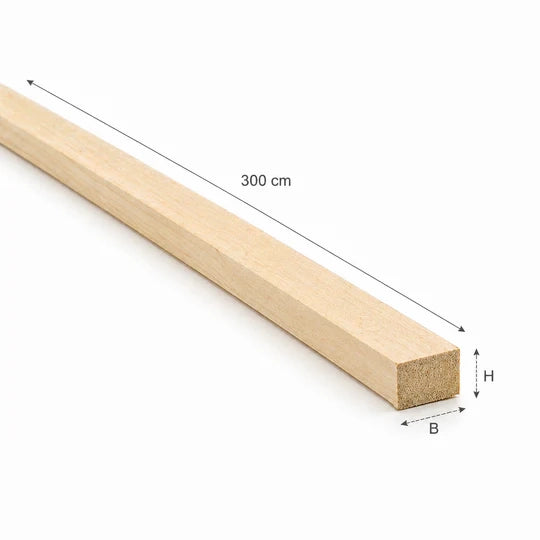 listelli grezzi abete  40 x 60 x 3000 mm 4 pz.