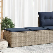 Set Divano Giardino 2 pz con Cuscini Grigio Polyrattan Acacia 3328684
