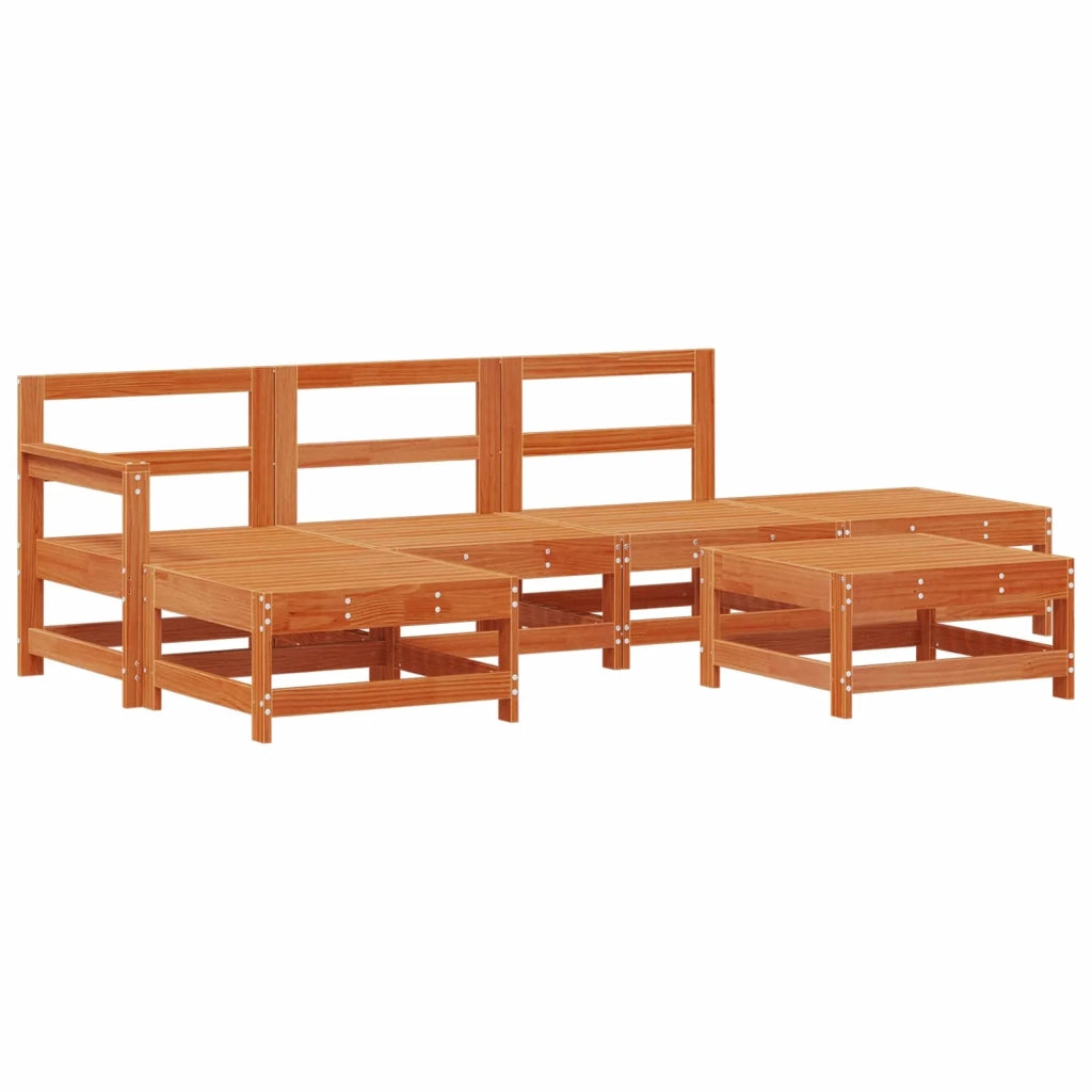 Set Lounge da Giardino 6 pcs Marrone Cerato 3418109