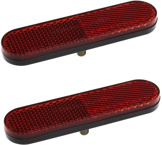 Riflettore per Scooter Elettrico - Segnalazione Riflettente - Rosso - Montaggio Universale - Sicurezza - Adatto per Auto, Motocicli e Fiammiferi...