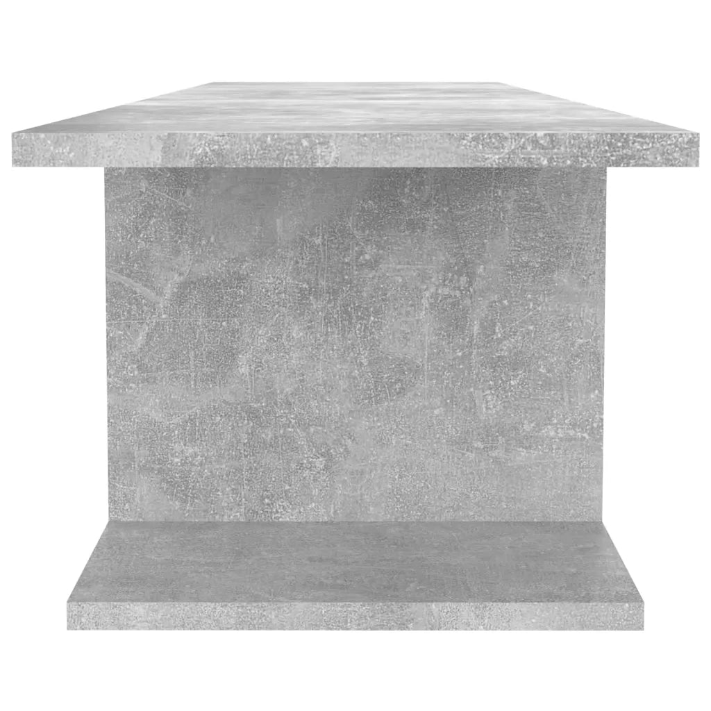 Mobile Porta TV a Parete-Mobile per TV-Credenza TV Grigio Cemento 103x30x26,5 cm
