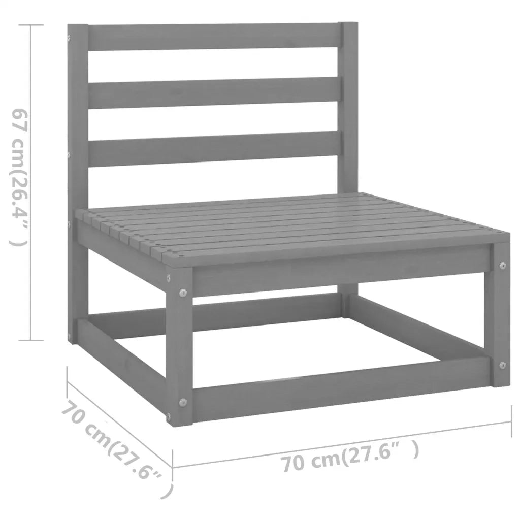 Set Divani da Giardino 13 pz in Legno Massello di Pino 3075966