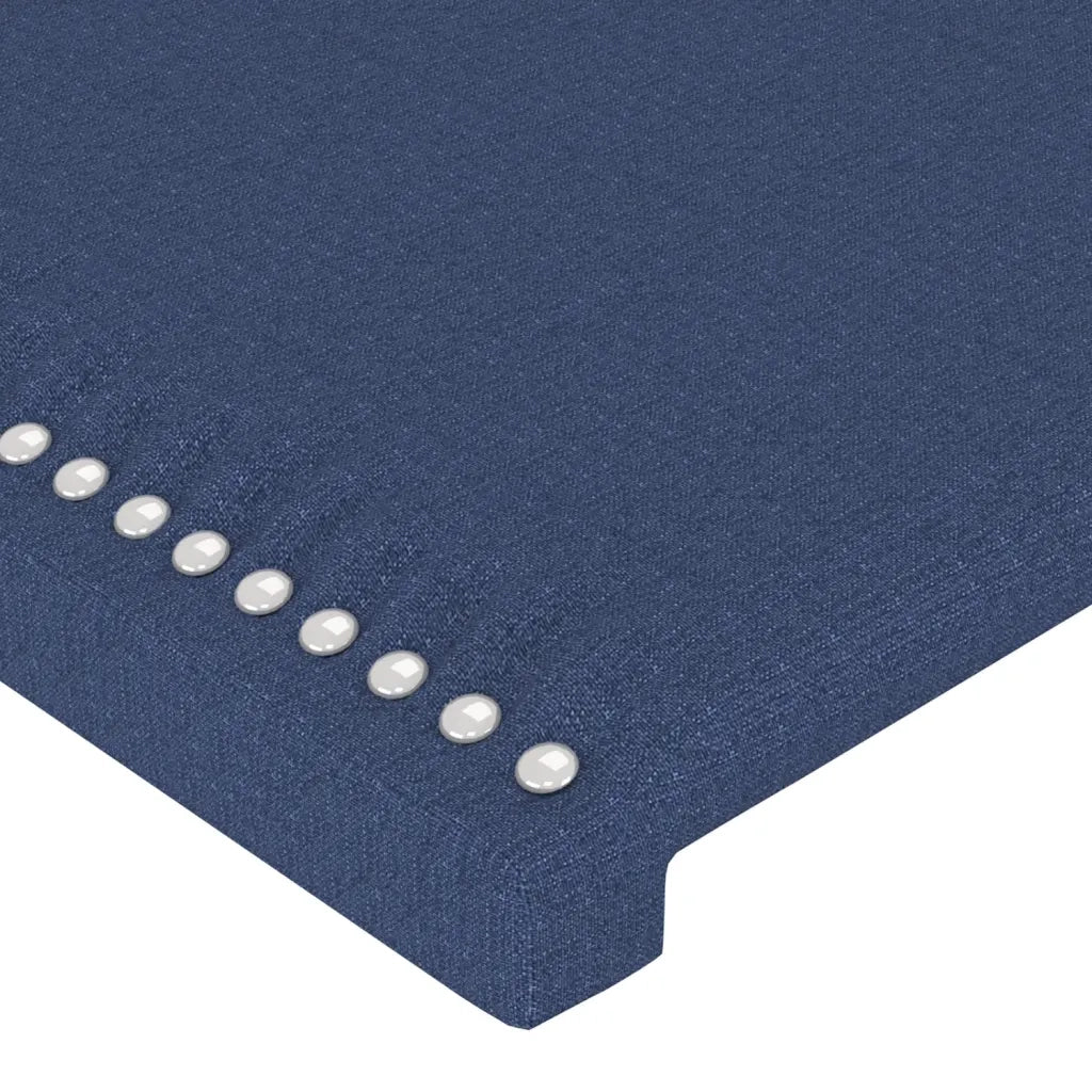 Testiera ad Orecchio Blu 203x23x118/128 cm in Tessuto 3117844