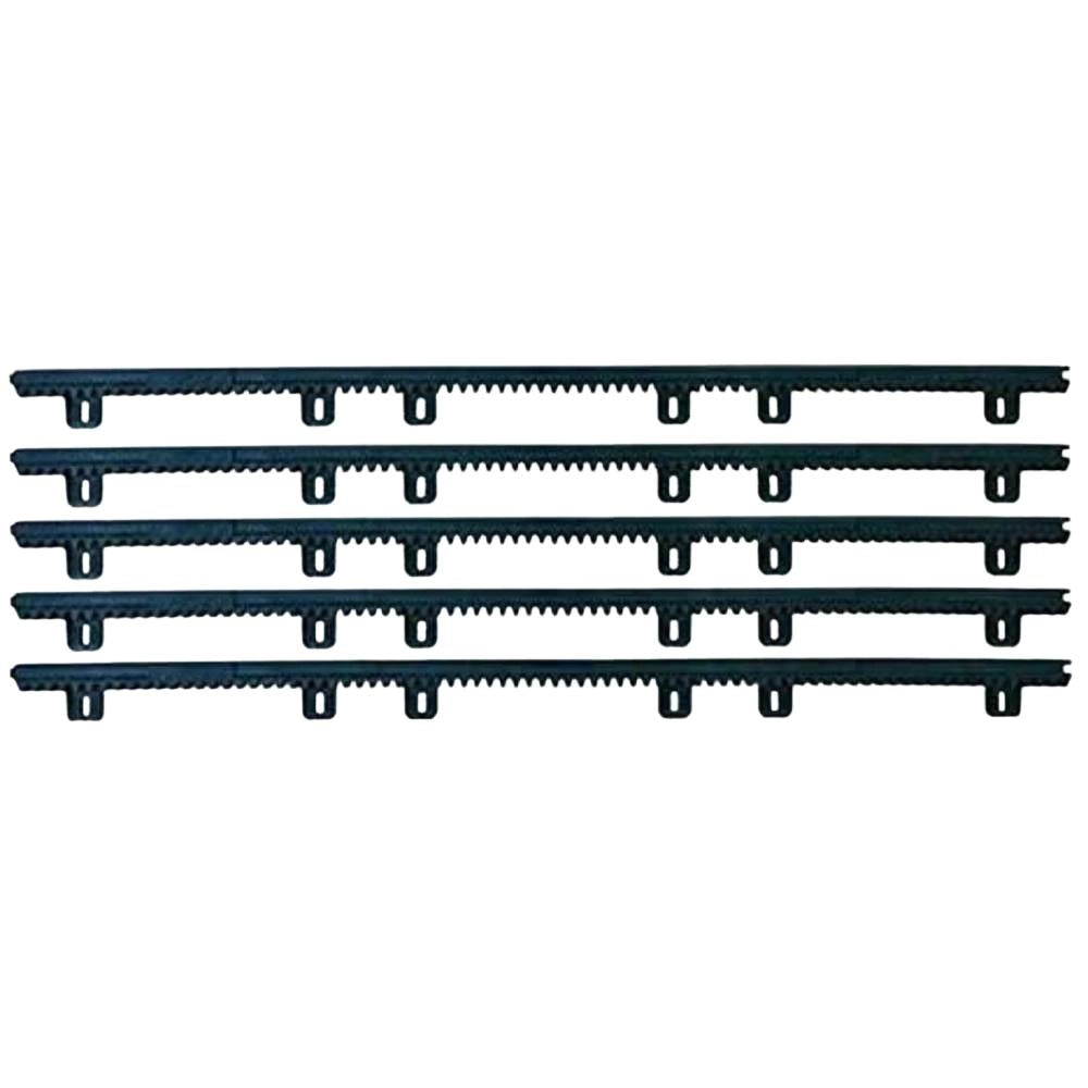 Kit 5 cremagliere nylon m4 con inserto metallico per cancelli scorrevoli
