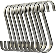 Haken a forma di S, haken a forma di S robusti in acciaio inossidabile, adatti per cucine, camere da letto e uffici (confezione da 10).