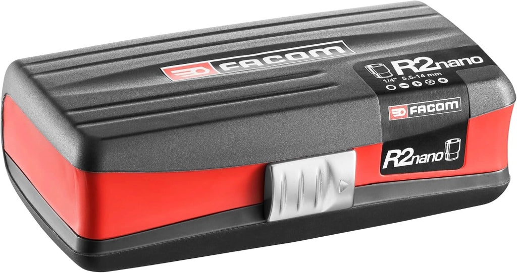 R2NANO.PG - Set utensili da lavoro inserti 1/4” e set chiavi a bussola per avvitatura 38 pz.