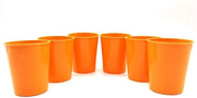 Set di accessori in plastica da 6 pezzi - colore arancione