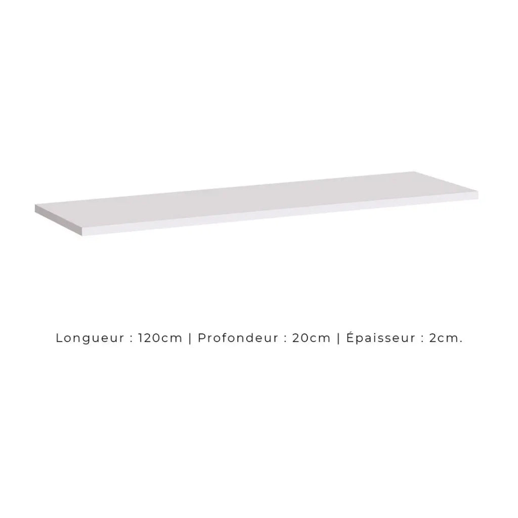 Scaffale da muro SWITCH – 120 cm bianco opaco