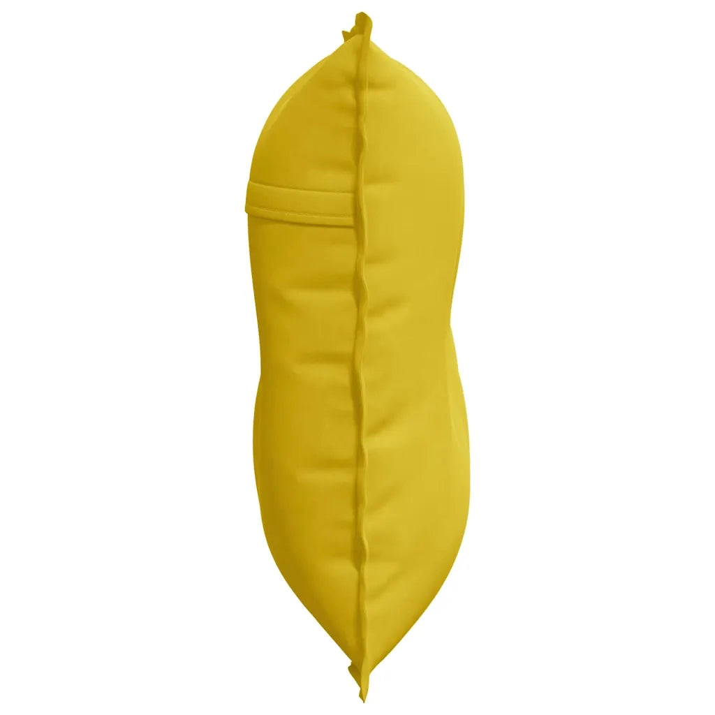 Cuscino per Schiena | Cuscino dorsale Giallo 80 x 50 cm Tessuto in Cords