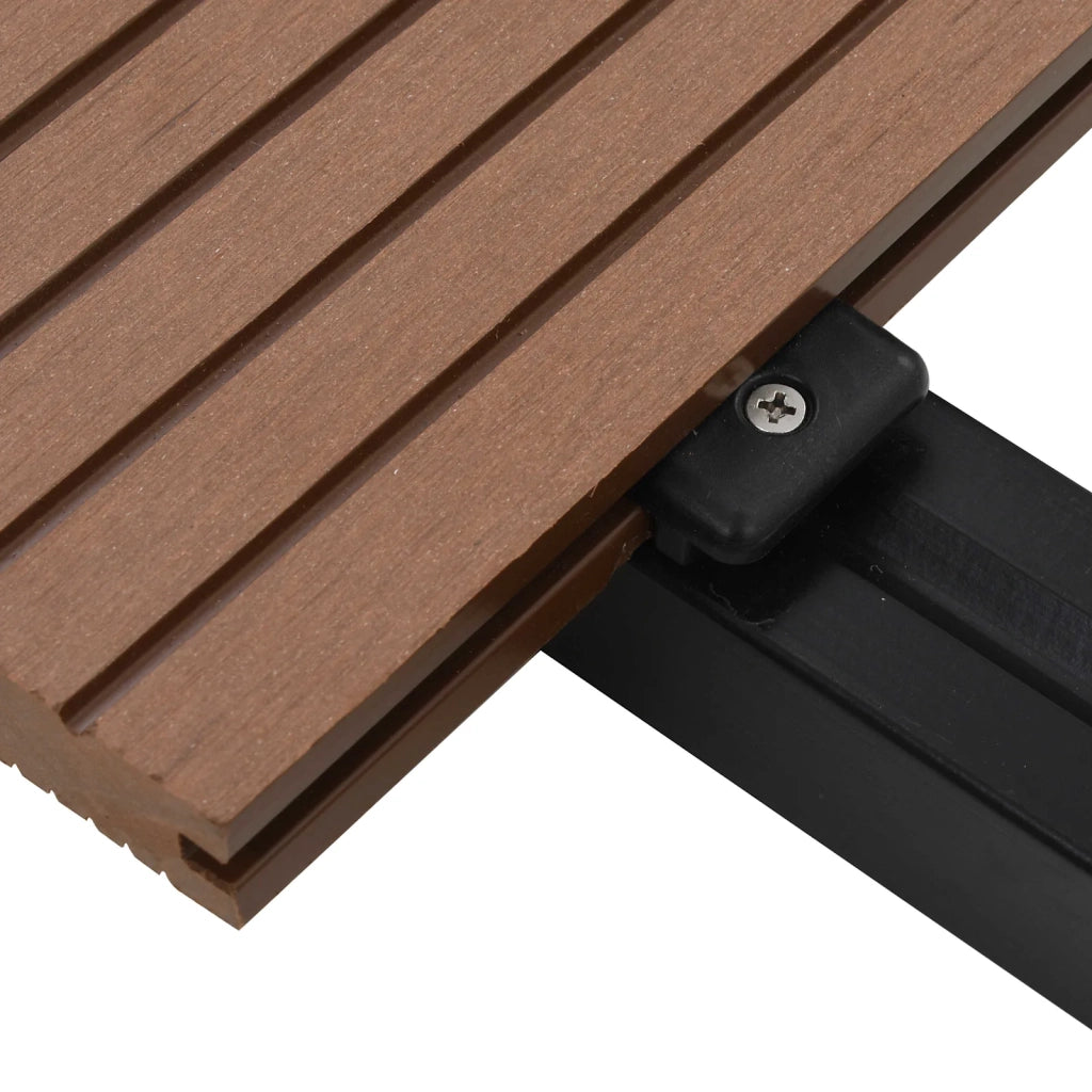 Pavimento da Deck 6 pcs Marrone Chiaro WPC 42046646