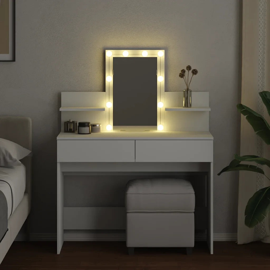 Toeletta con LED Bianco 100x40x130 cm 848199