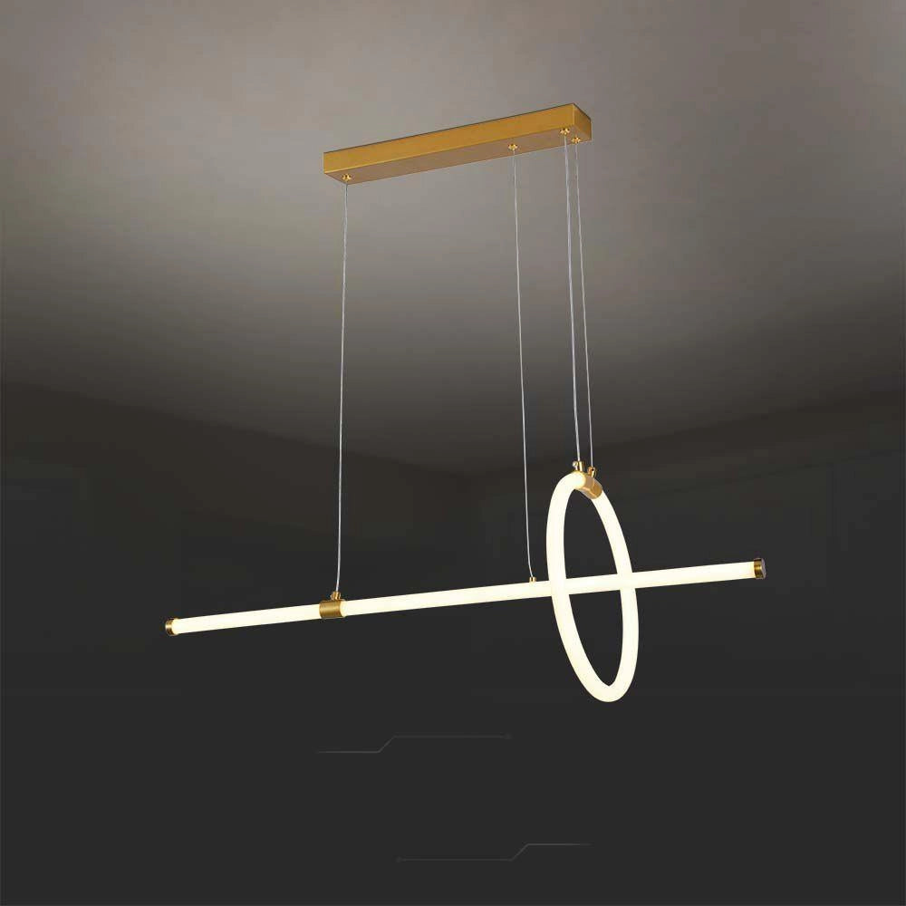 Lampada a sospensione LED geometrica oro 16W 3000K V-TAC