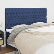 Testiera Blu 200x7x118/128 cm Tessuto 3116696