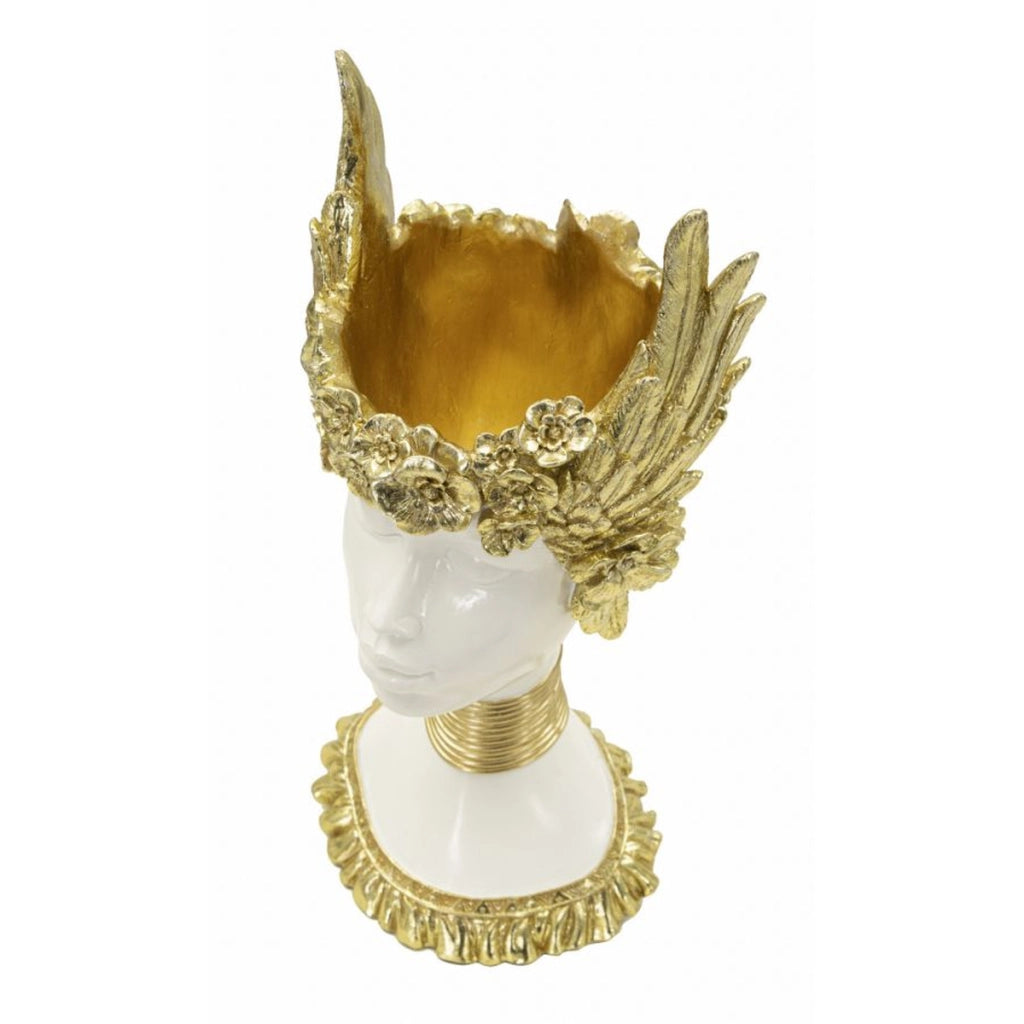 Scultura Icaro 1, Oro, Poliresina, 17,5x17x38 cm
