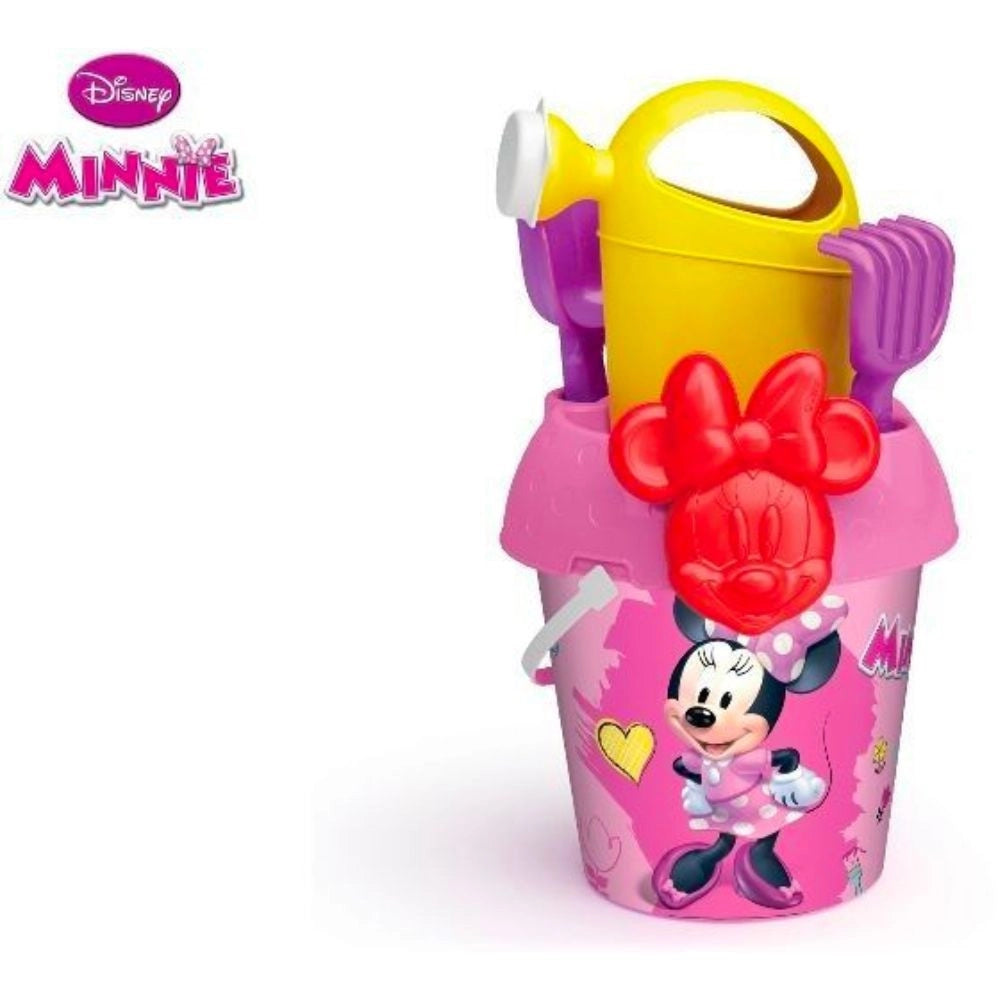 Trade Shop - Secchiello Da Mare Di Minnie Gioco Da Spiaggia Per Bambini Con Diversi Accessori -