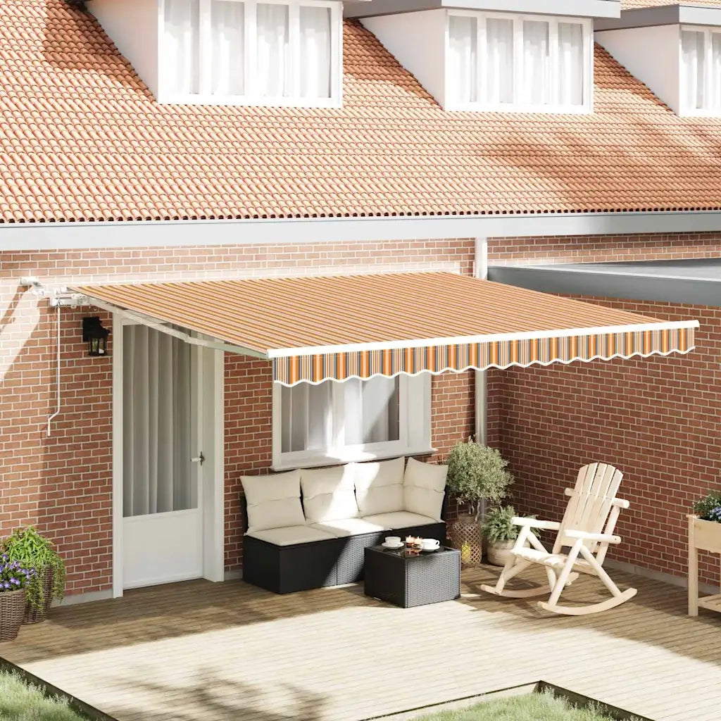 Tenda Retrattile Multicolore 400 × 350 cm Poliestere e Metallo 3330770