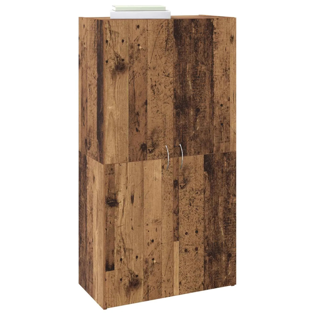 Mobile per Ufficio con lo scaffale Rovere Nero 60 x 32 x 115 cm 879636