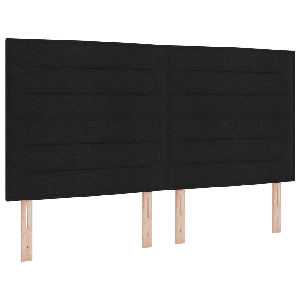 Letto box spring con materasso Nero 180 x 200 cm Tessuto 3455401