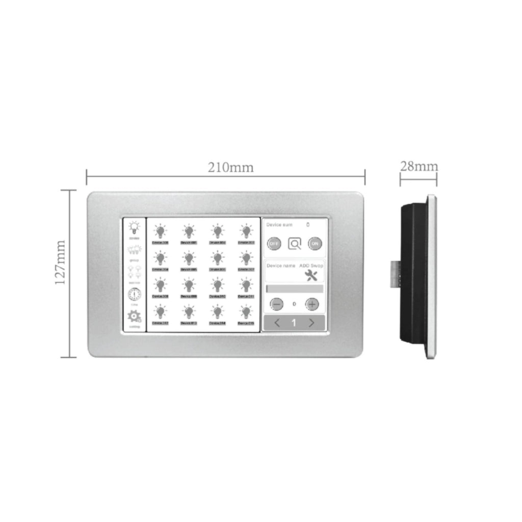 Controller DALI Touch Screen LCD 7” Master – Gestione Scene, Gruppi e Controllo Luci DL103B