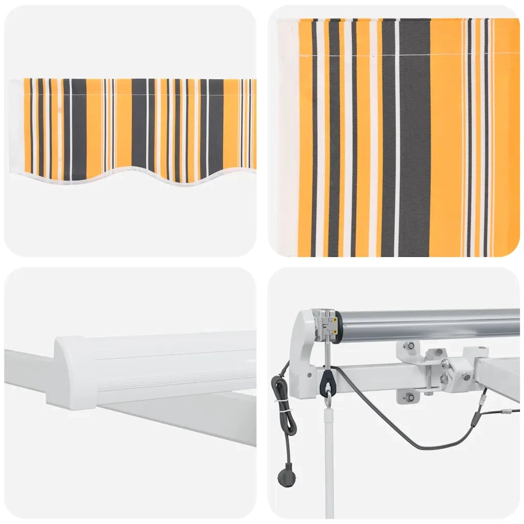 Tenda Retrattile Multicolore 400 × 350 cm Poliestere e Metallo 3330770