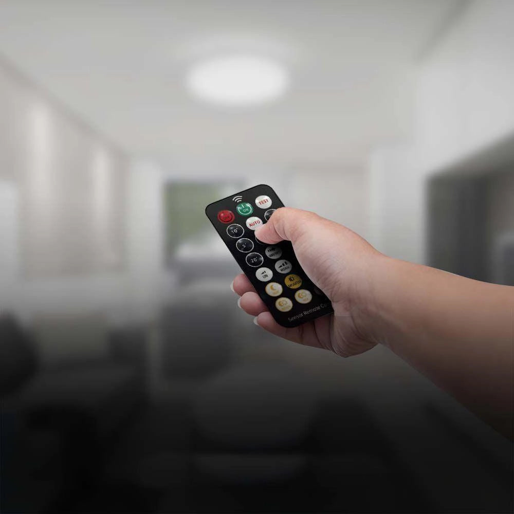 Plafoniera LED V-TAC 18W 3000K con sensore e telecomando IP44