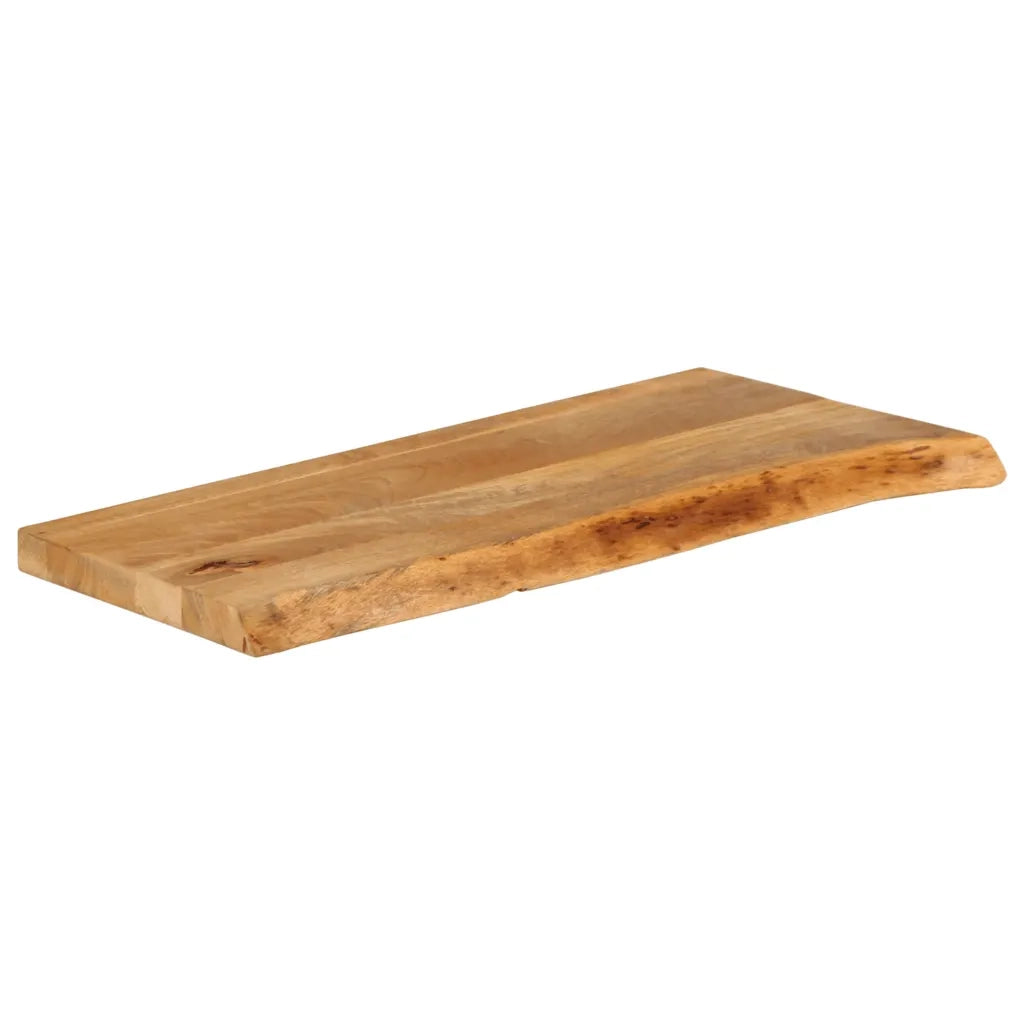 vidaXL Piano Tavolo Bordi Vivi 90x40x2,5 cm in Legno Massello di Mango