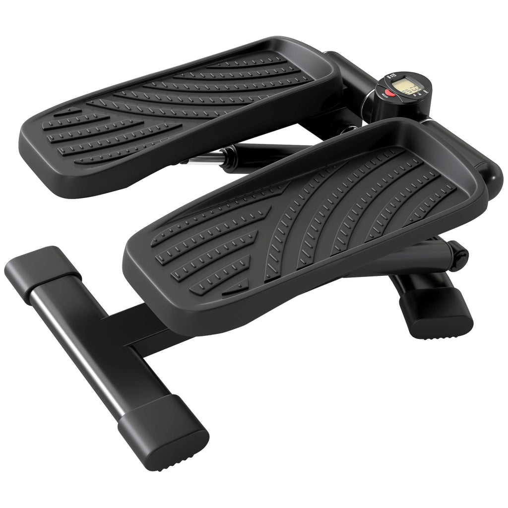 Stepper Twister 2 in 1 con Monitor LCD Pedali Grandi e Antiscivolo Capacità 100 kg Nero