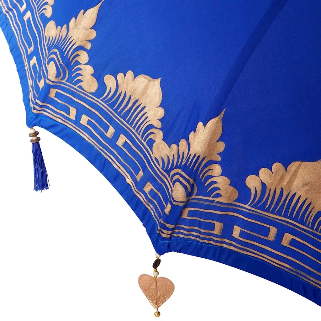 Parasol Balinese 260 Blu 210-220 cm Cotone e legno massello 3356894