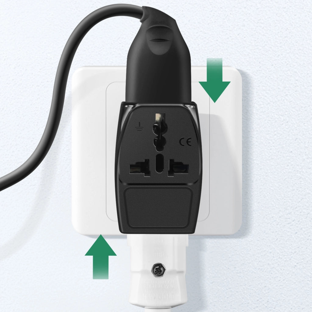 Adattatore Viaggio Tipo J Svizzera 3 uscite Nero Akashi