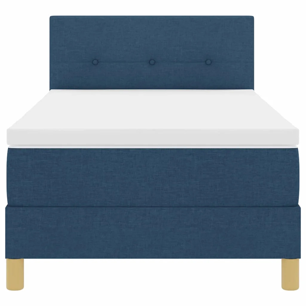 Letto a Sorgente LED con strisce LED Blu 90 x 200 cm Tessuto 3342414