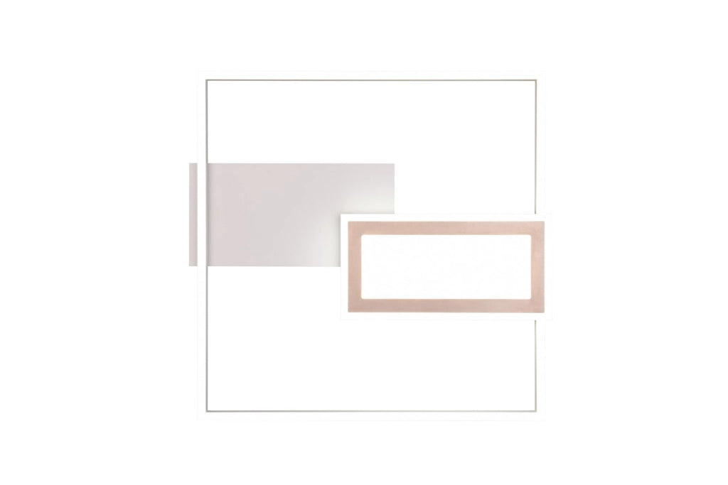 Lampada da soffitto LED geometrica SPIRO RL grigia 32W