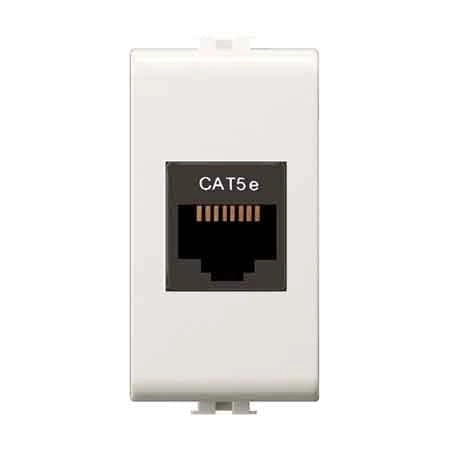 PRESA TELEFONICA RJ45 'EASY' Cat 5e UTP - Bianco - EC ELETTROCANALI