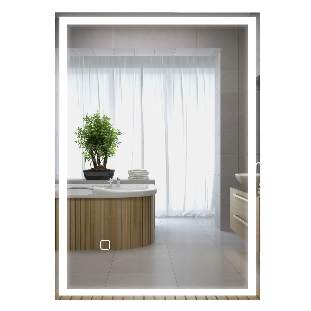 Specchio da Bagno con LED ¨C Minimal ¨C Bianco