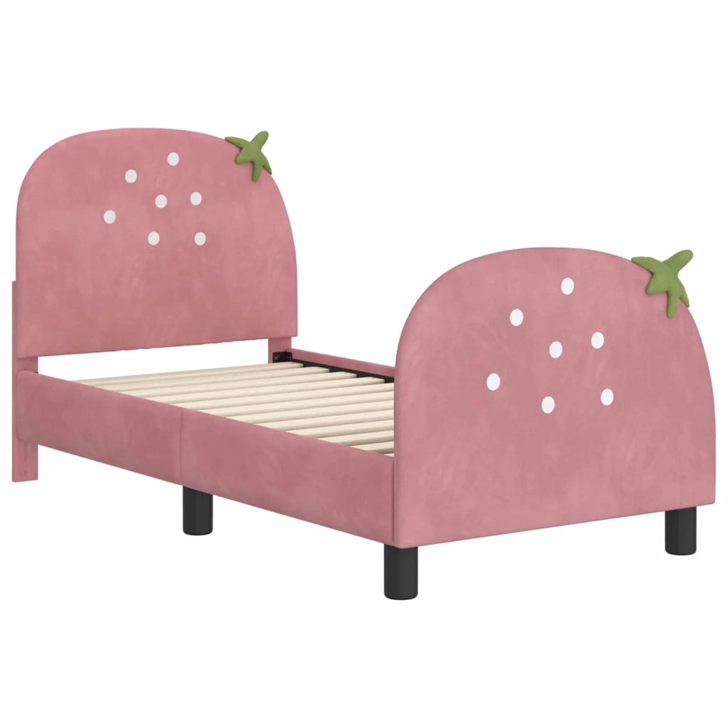 Struttura letto per bambini con testata Rosa 70 x 140 cm 42011069
