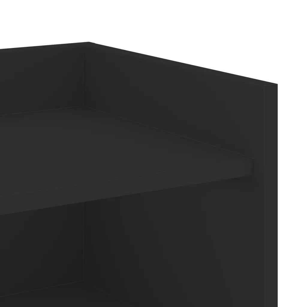 Credenza Nera 45x35x75 cm in Legno Multistrato 848382