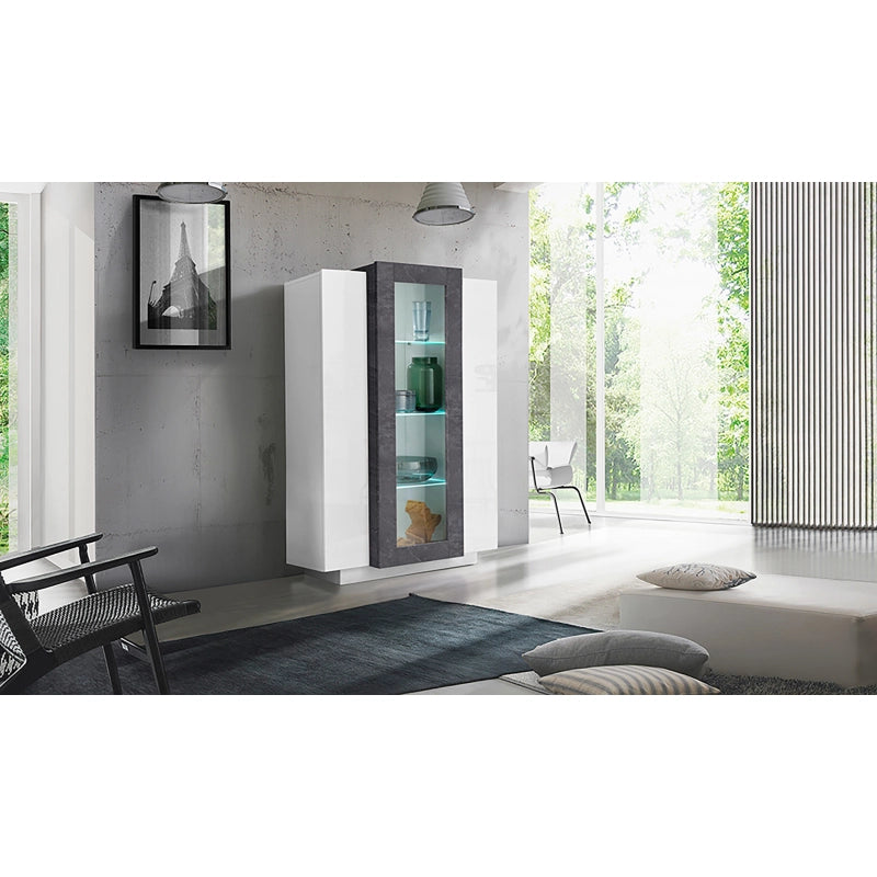 Vetrina Coro – Bianco e Report – 80x120x38