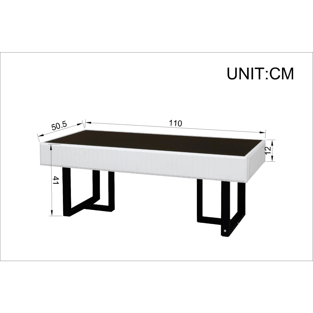 Cassettiera per TV nero-bianco in MDF e truciolare lunghezza 170 cm