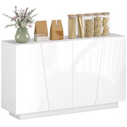 Mobiletto Multiuso 5 Livelli Bianco con Ripiano Regolabile ¨C Minimal ¨C 150x40x88 cm