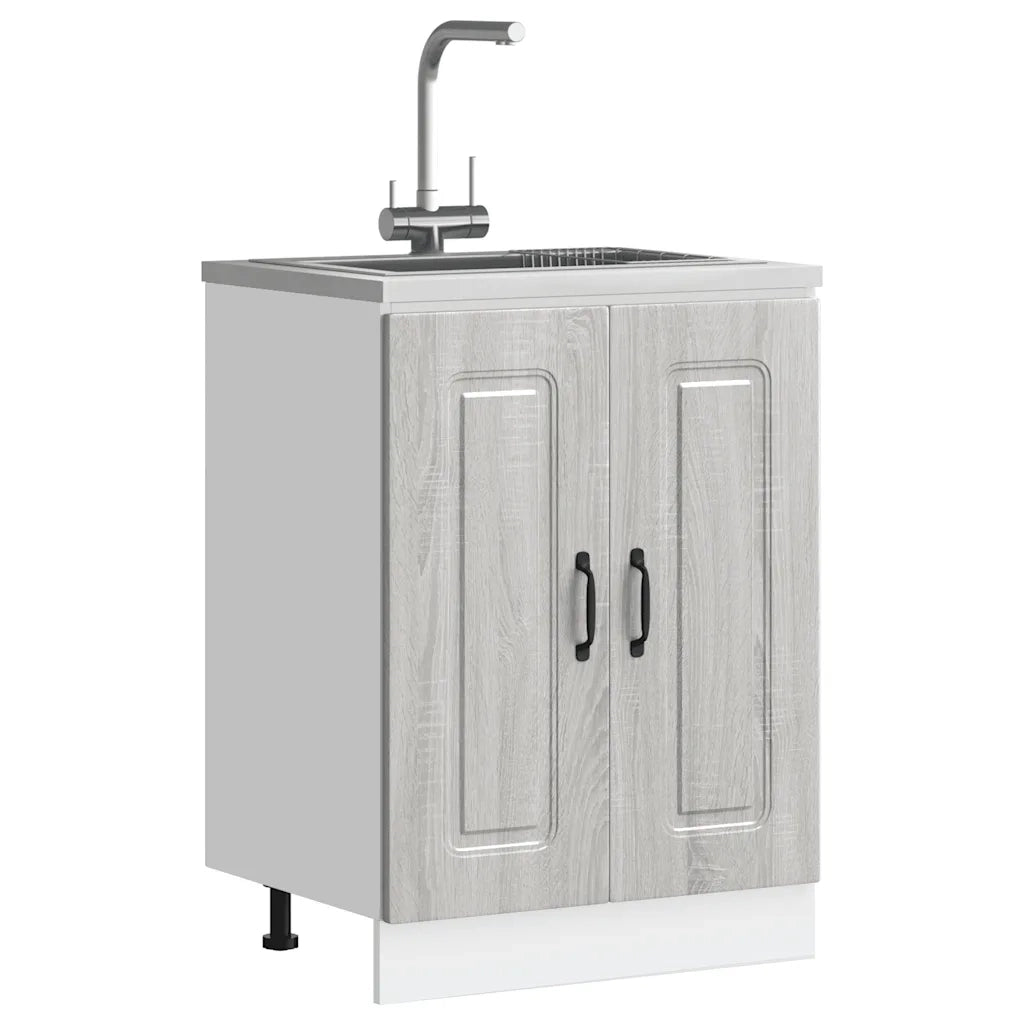 Pensile da cucina | Mobile base lavello Kalmar Grigio Sonoma 60x46x81,5 cm