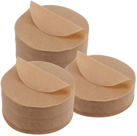 Pergamene per hamburger - Ronde Anti-aanbakpergamen - 11 cm - 500 Fette - Perfette per Frittura e Imballaggio - Pergamene di Qualità
