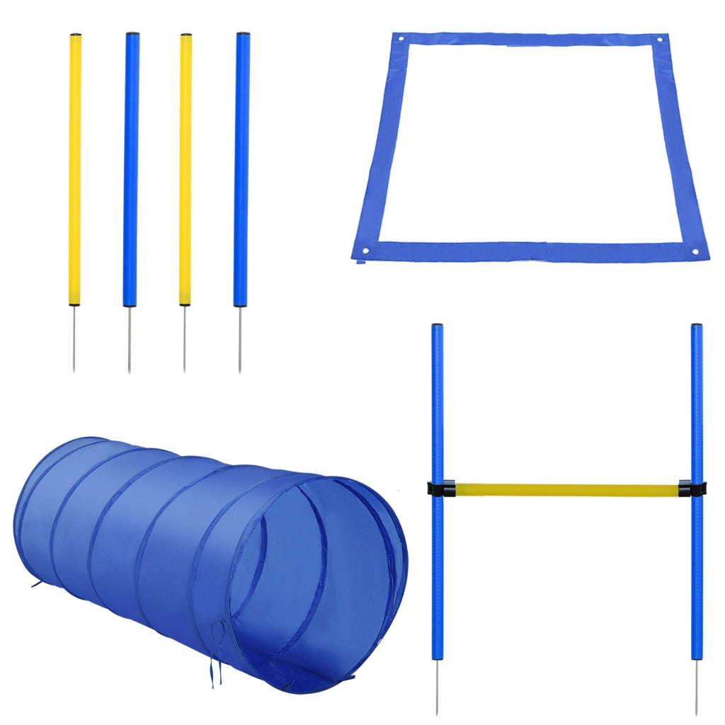 Set Agility per Cani con Tunnel e Stacchi ¨C Zephmum ¨C Blu
