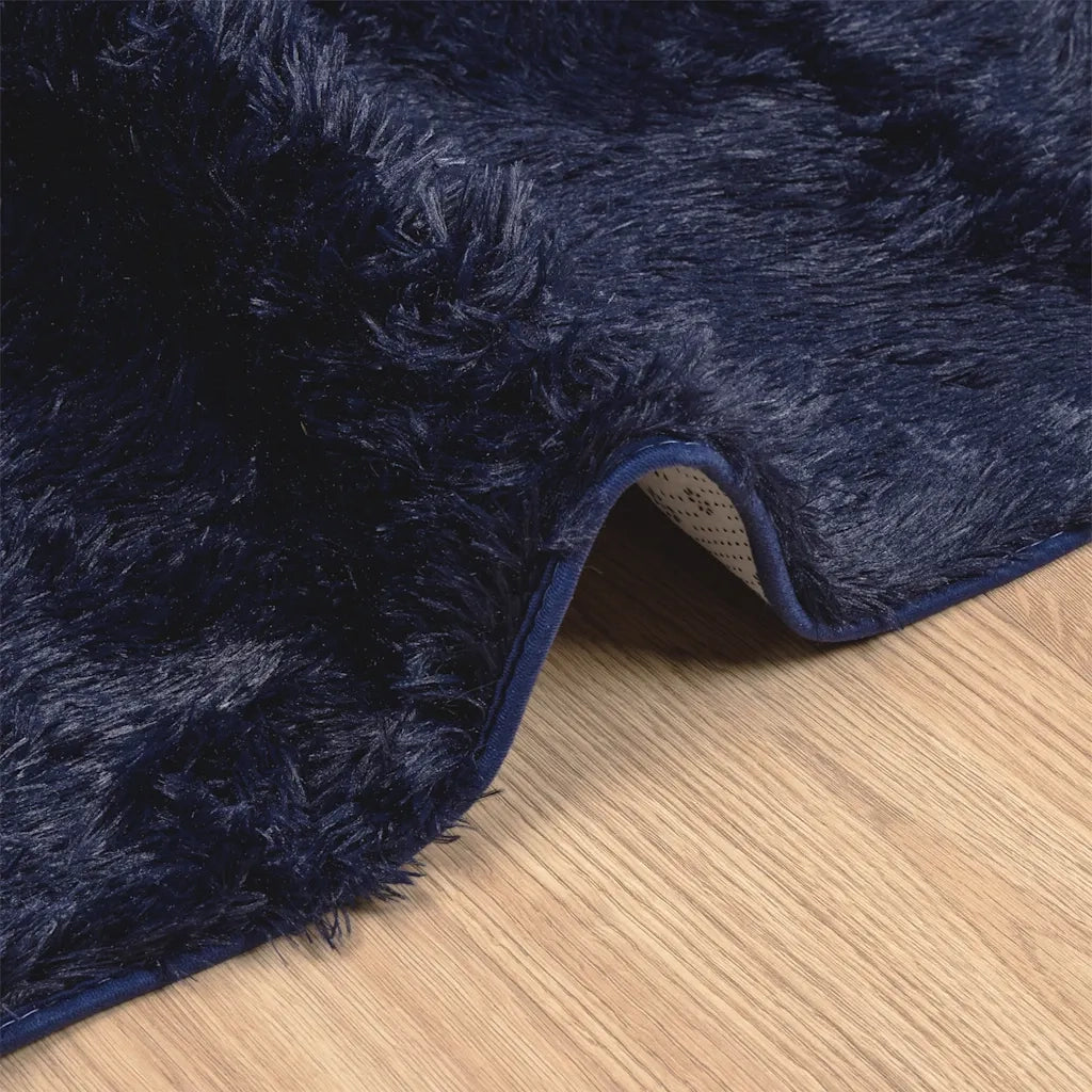 Tappeto del soggiorno | Tappeto Shaggy a Pelo Lungo NAVARRA Blu Marino 200x290 cm
