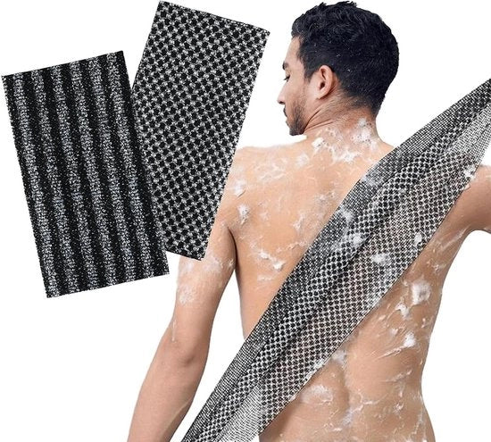 Peeling corpo extra lungo per una pulizia approfondita - 2 pezzi. Ideale per doccia e bagno.