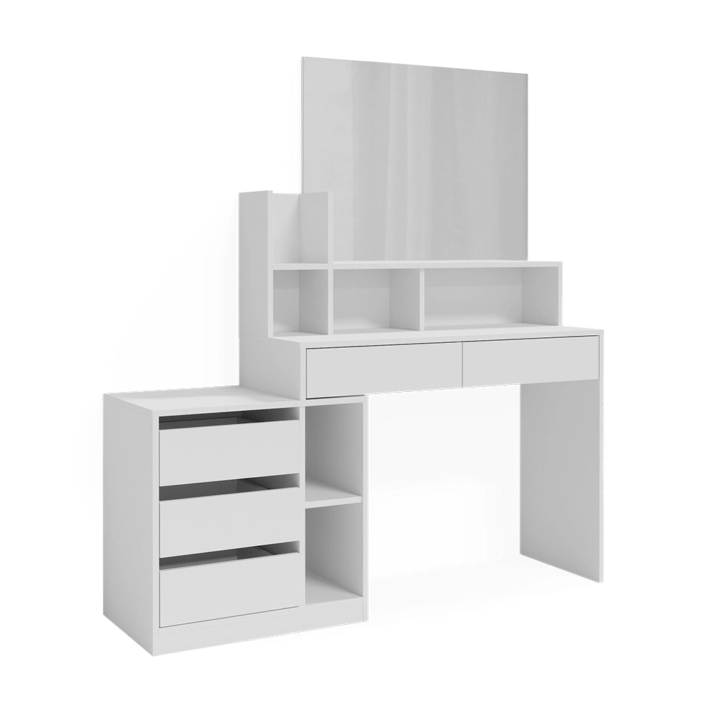 Vicco Scrivania Bianco 139.8 x 40 cm con cassetti