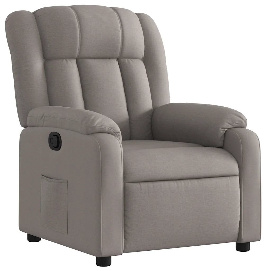 Poltrona Reclinabile in Tessuto Tortora 373582