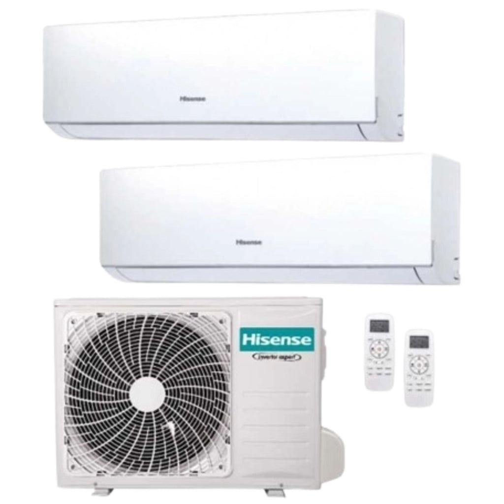 Hisense Climatizzatore Trial Split Inverter 7000+7000+7000 Btu Condizionatore con Pompa di Calore Classe A++/A+ Gas R32 (Unità Interna + Unità Esterna) - CF20/20/20YR4BG+3AMW52U4RJC | Hi-Comfort